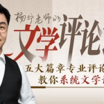 【学语文】杨宁老师的文学评论课