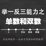 【学数学】厉老师数学《小学数学系统思维课》