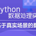 【学编程】Python数据处理实战：基于真实场景的数据 – 带源码课件