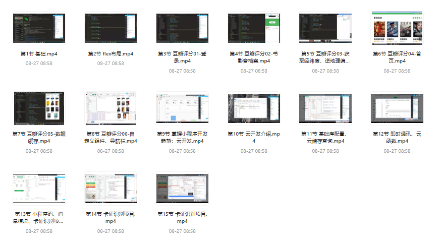【学编程】小程序开发从入门到精通视频课